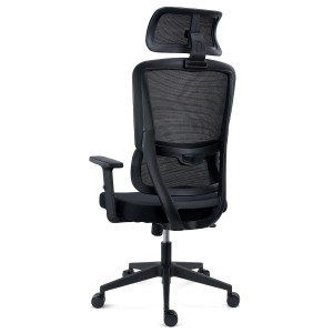 Silla Ergonómica SUPRA, Reposacabezas, Negro