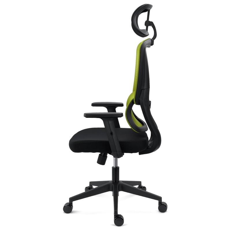 Silla Ergonómica SUPRA, Reposacabezas, Negro