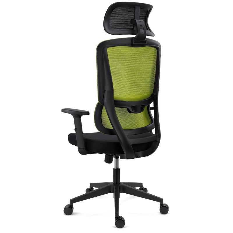 Silla Ergonómica SUPRA, Reposacabezas, Negro