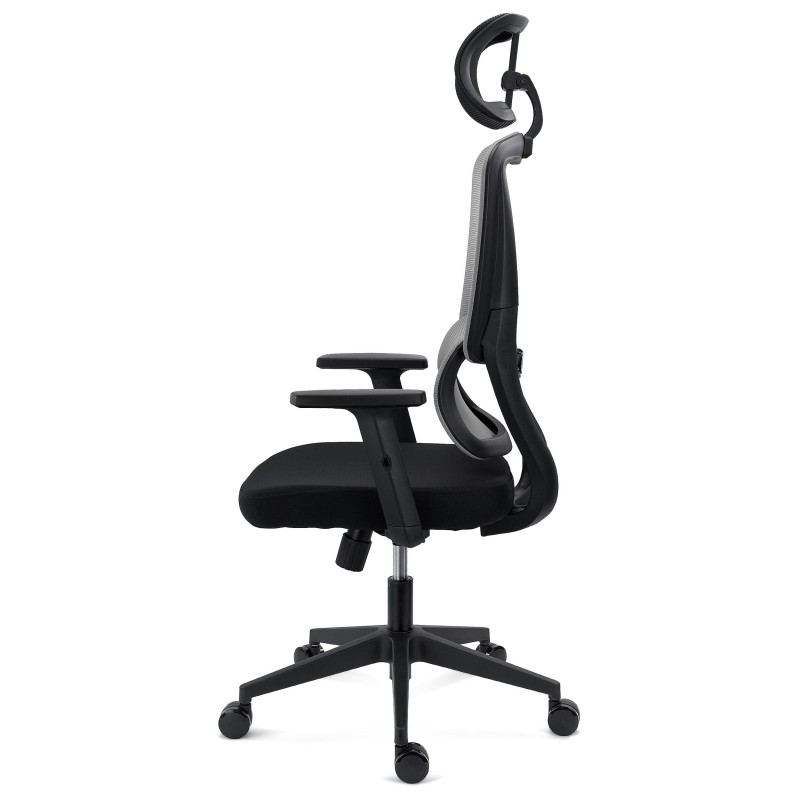 Silla Ergonómica SUPRA, Reposacabezas, Negro