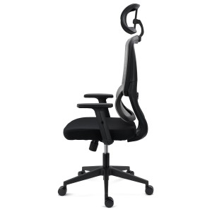 Silla Ergonómica SUPRA, Reposacabezas, Negro