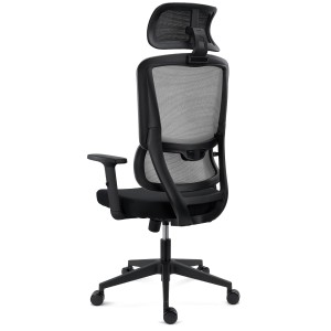 Silla Ergonómica SUPRA, Reposacabezas, Negro
