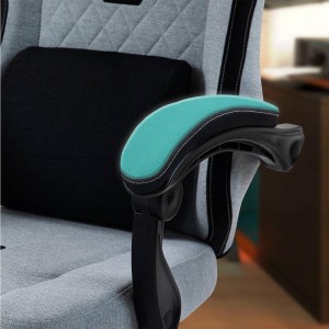 Silla Gaming VENOM, Reclinable, con Cojines Lumbar y Cervical, en Tela Negra