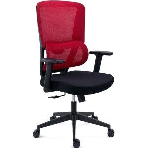 Silla Ergonómica SUPRA, Soporte Lumbar Adaptativo, Negro