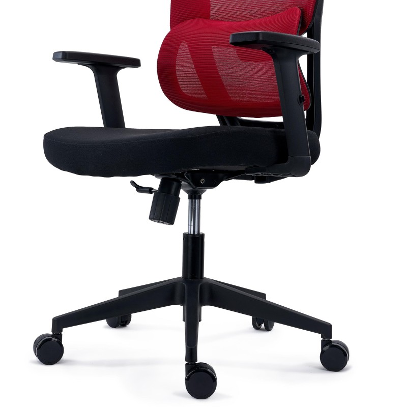 Silla Ergonómica SUPRA, Soporte Lumbar Adaptativo, Negro