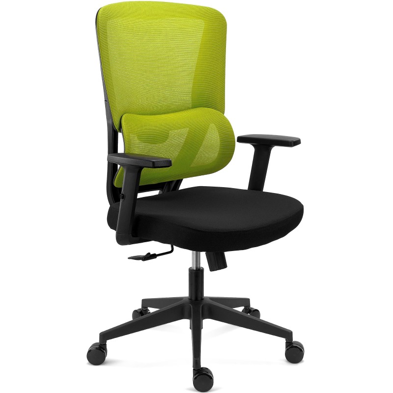 Silla Ergonómica SUPRA, Soporte Lumbar Adaptativo, Negro