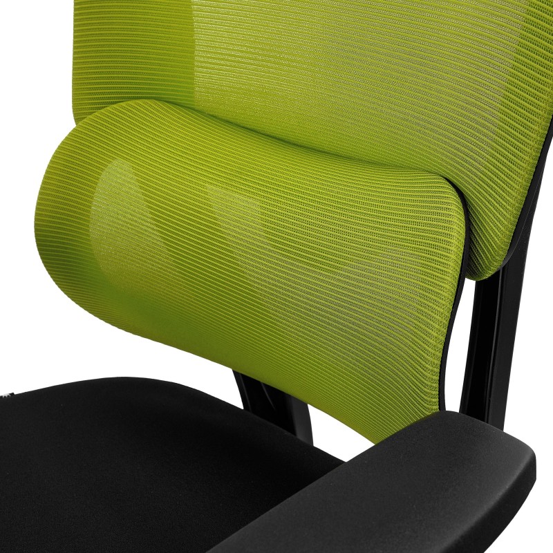 Silla Ergonómica SUPRA, Soporte Lumbar Adaptativo, Negro
