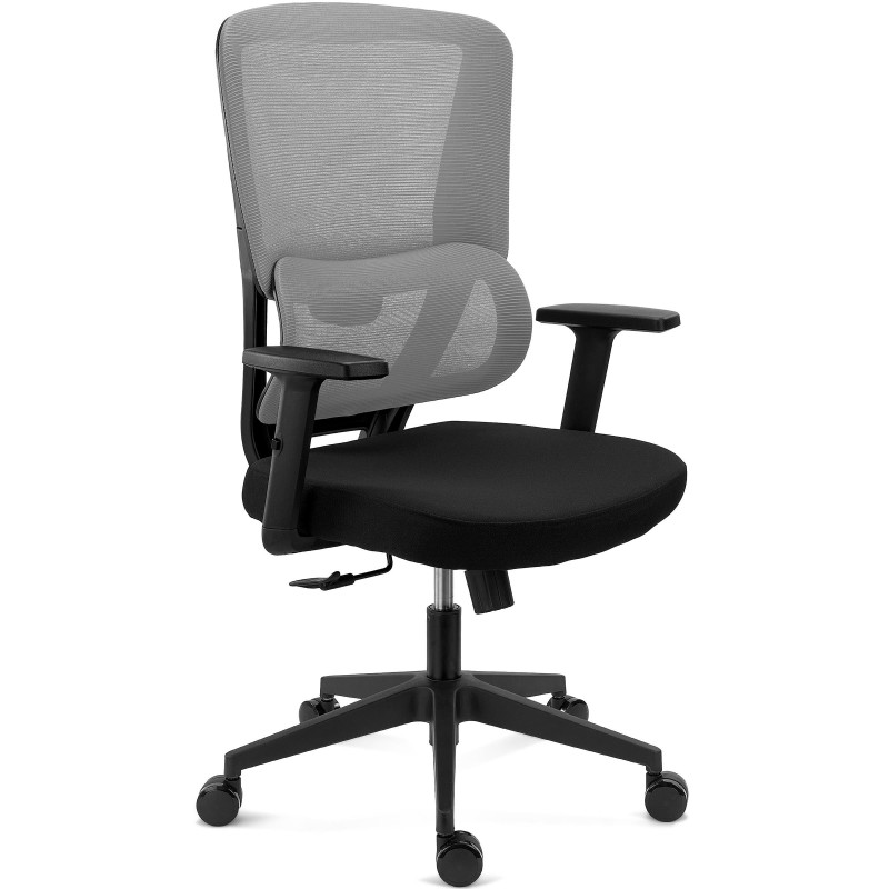 Silla Ergonómica SUPRA, Soporte Lumbar Adaptativo, Negro
