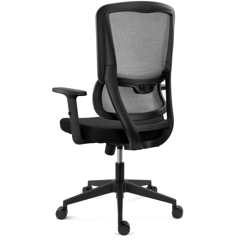 Silla Ergonómica SUPRA, Soporte Lumbar Adaptativo, Negro