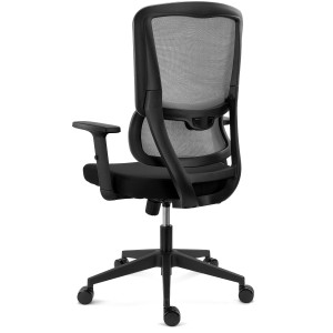 Silla Ergonómica SUPRA, Soporte Lumbar Adaptativo, Negro