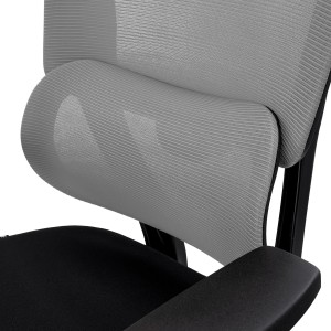 Silla Ergonómica SUPRA, Soporte Lumbar Adaptativo, Negro
