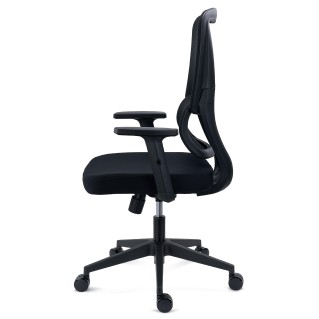 Silla Ergonómica SUPRA, Soporte Lumbar Adaptativo, Negro 2