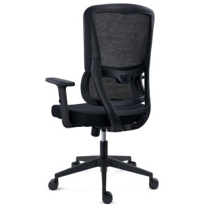 Silla Ergonómica SUPRA, Soporte Lumbar Adaptativo, Negro