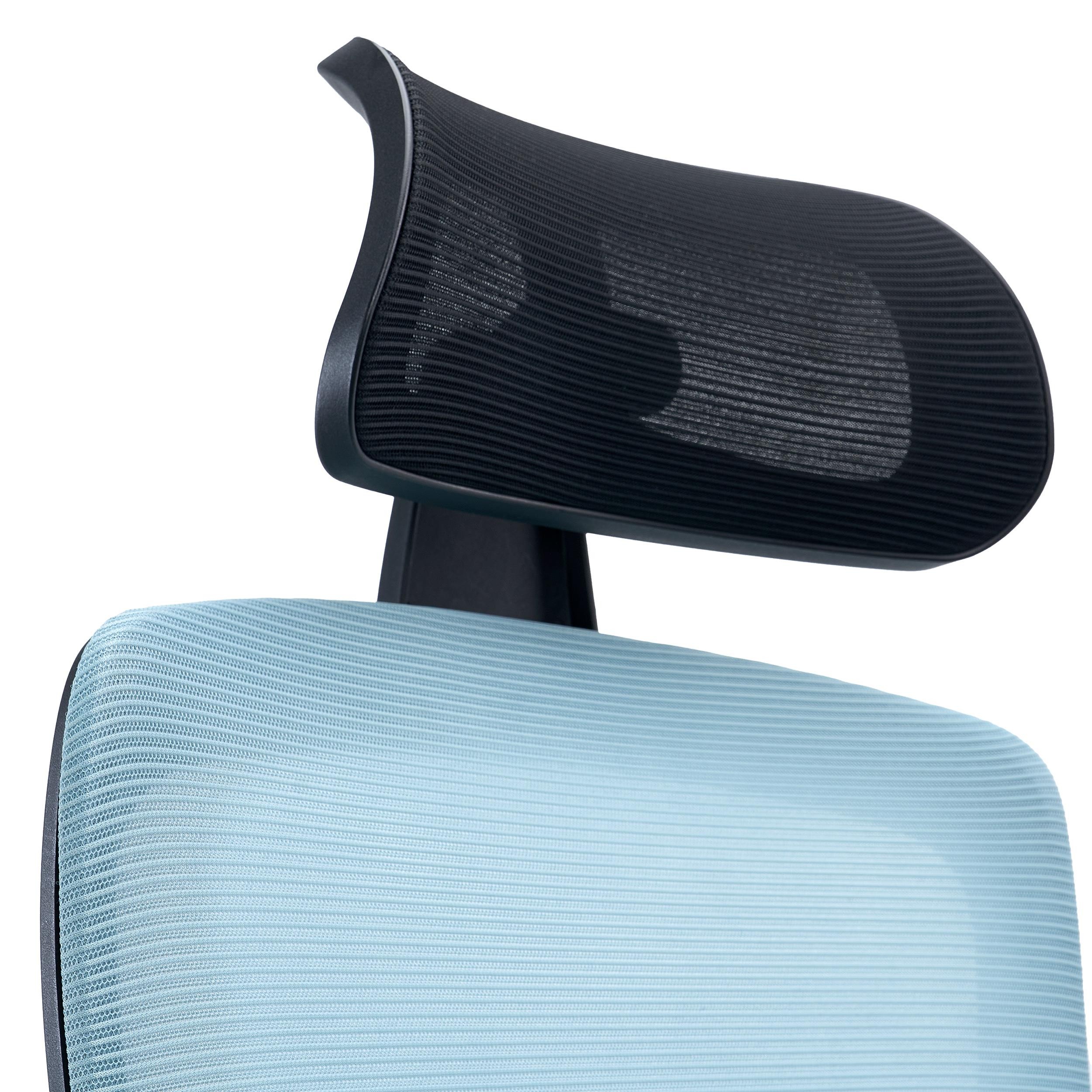 Silla de Oficina NOTE PRO, Reposacabezas, Soporte Lumbar Ajustable, Confort 8H, Tela y Malla Negra