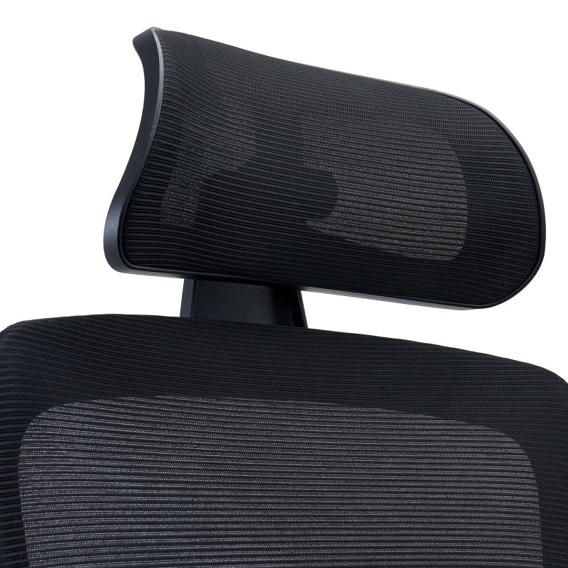 Silla de Oficina NOTE PRO, Reposacabezas, Negro