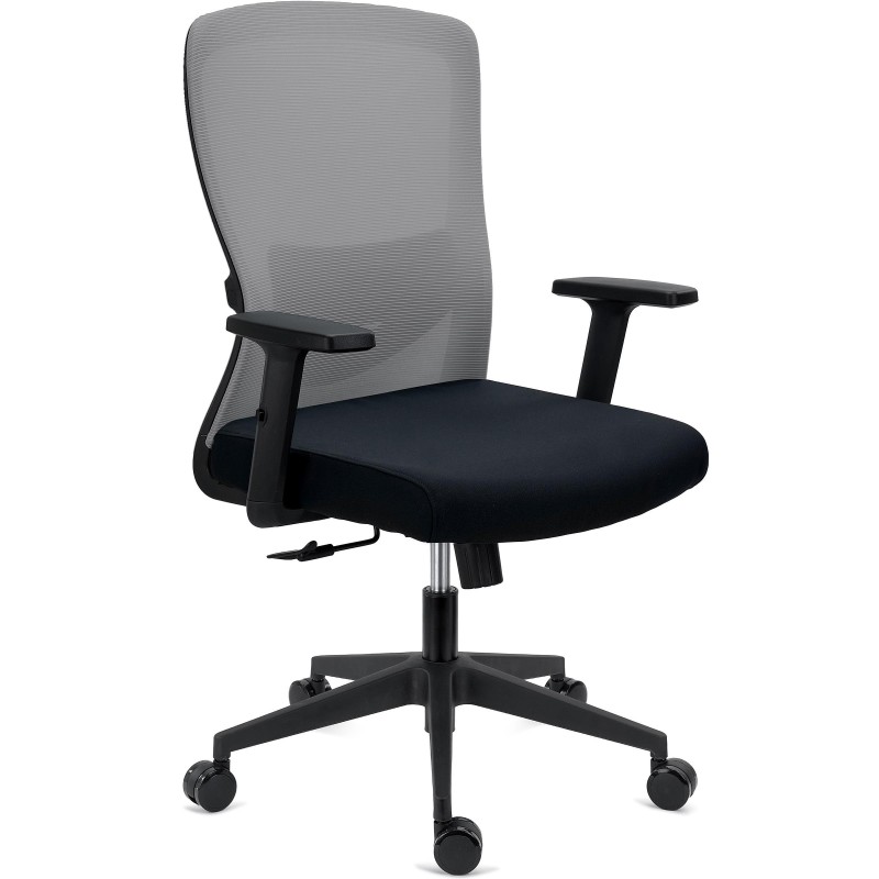 Silla de Oficina NOTE, Soporte Lumbar Ajustable, Negro