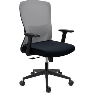 Silla de Oficina NOTE, Soporte Lumbar Ajustable, Negro