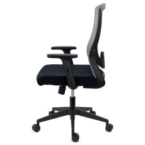 Silla de Oficina NOTE, Soporte Lumbar Ajustable, Negro
