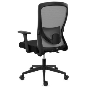Silla de Oficina NOTE, Soporte Lumbar Ajustable, Negro