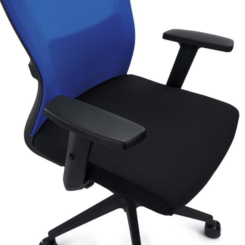 Silla de Oficina NOTE, Soporte Lumbar Ajustable, Negro