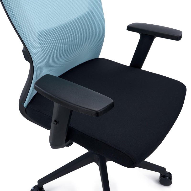 Silla de Oficina NOTE, Soporte Lumbar Ajustable, Negro