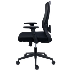 Silla de Oficina NOTE, Soporte Lumbar Ajustable, Negro