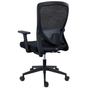 Silla de Oficina NOTE, Soporte Lumbar Ajustable, Negro
