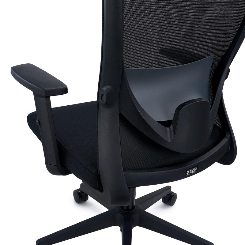 Silla de Oficina NOTE, Soporte Lumbar Ajustable, Negro