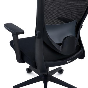 Silla de Oficina NOTE, Soporte Lumbar Ajustable, Negro