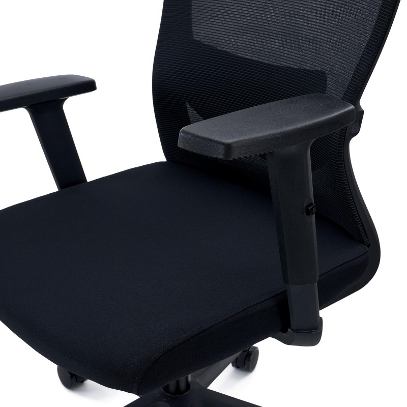 Silla de Oficina NOTE, Soporte Lumbar Ajustable, Negro