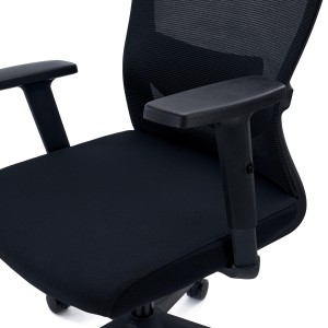 Silla de Oficina NOTE, Soporte Lumbar Ajustable, Negro