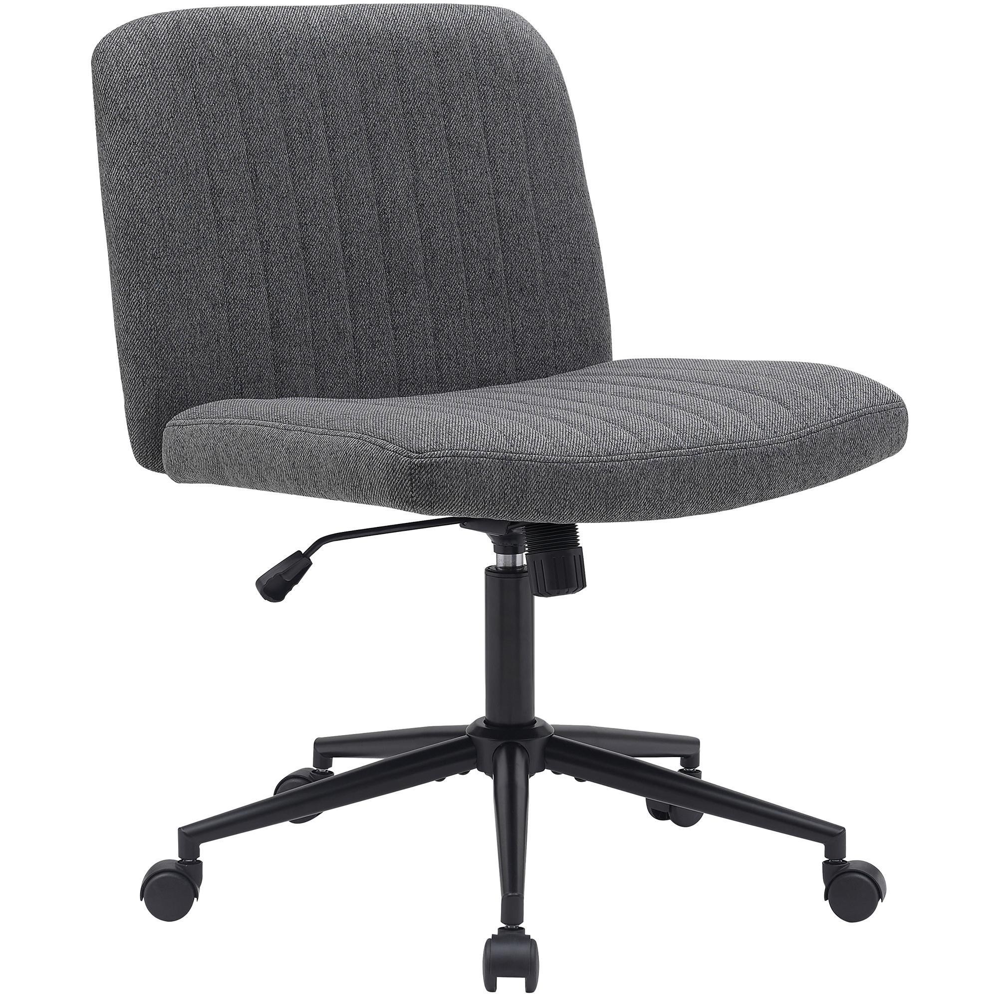 Silla de Oficina SONNY, Diseño Compacto, Base Metálica, en Tela color Negro
