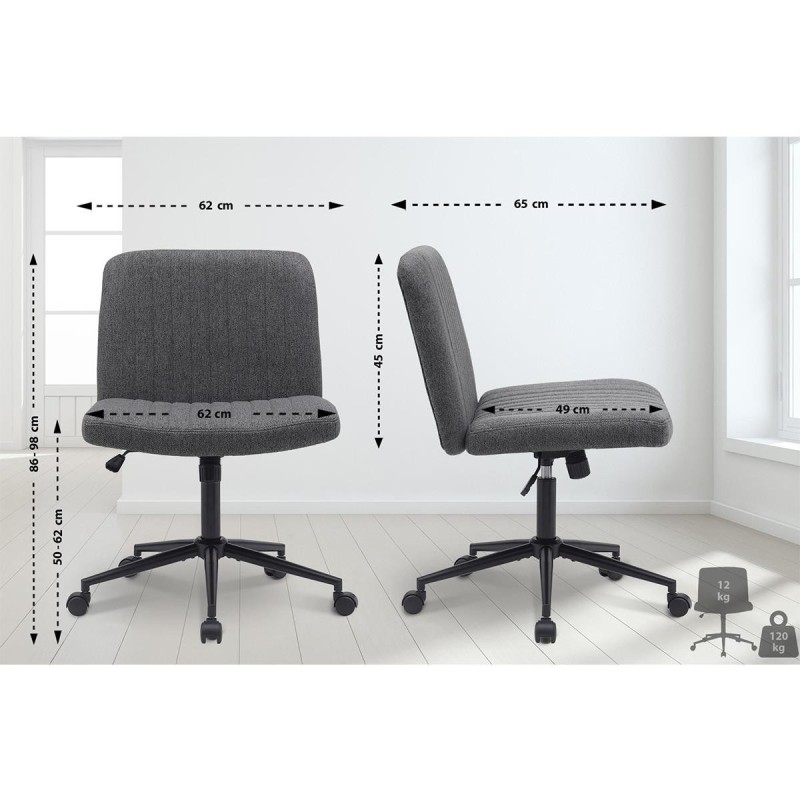 Silla de Oficina SONNY en Tela color Negro