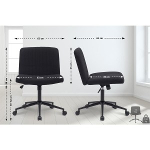 Silla de Oficina SONNY en Tela color Negro