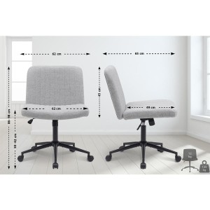 Silla de Oficina SONNY en Tela color Negro