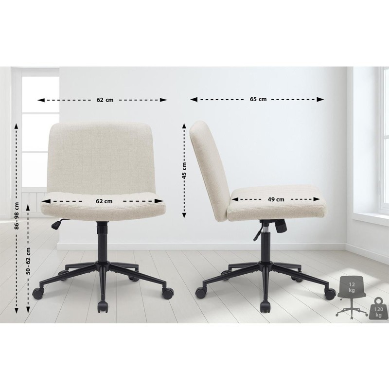 Silla de Oficina SONNY en Tela color Negro