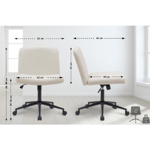 Silla de Oficina SONNY en Tela color Negro