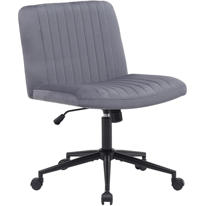 Silla de Oficina SONNY en Terciopelo color Negro