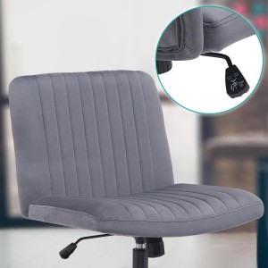 Silla de Oficina SONNY en Terciopelo color Negro