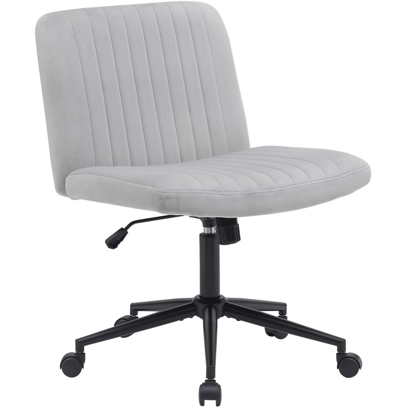 Silla de Oficina SONNY en Terciopelo color Negro