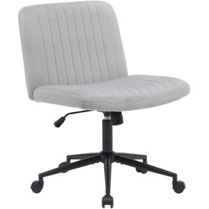 Silla de Oficina SONNY en Terciopelo color Negro