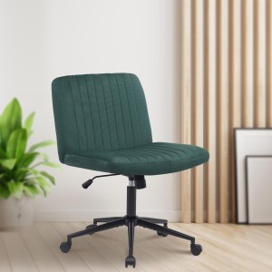 Silla de Oficina SONNY en Terciopelo color Negro
