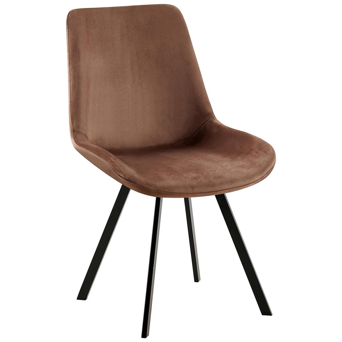Silla de Confidente UNAMI, Grueso Acolchado, en Terciopelo color Negro