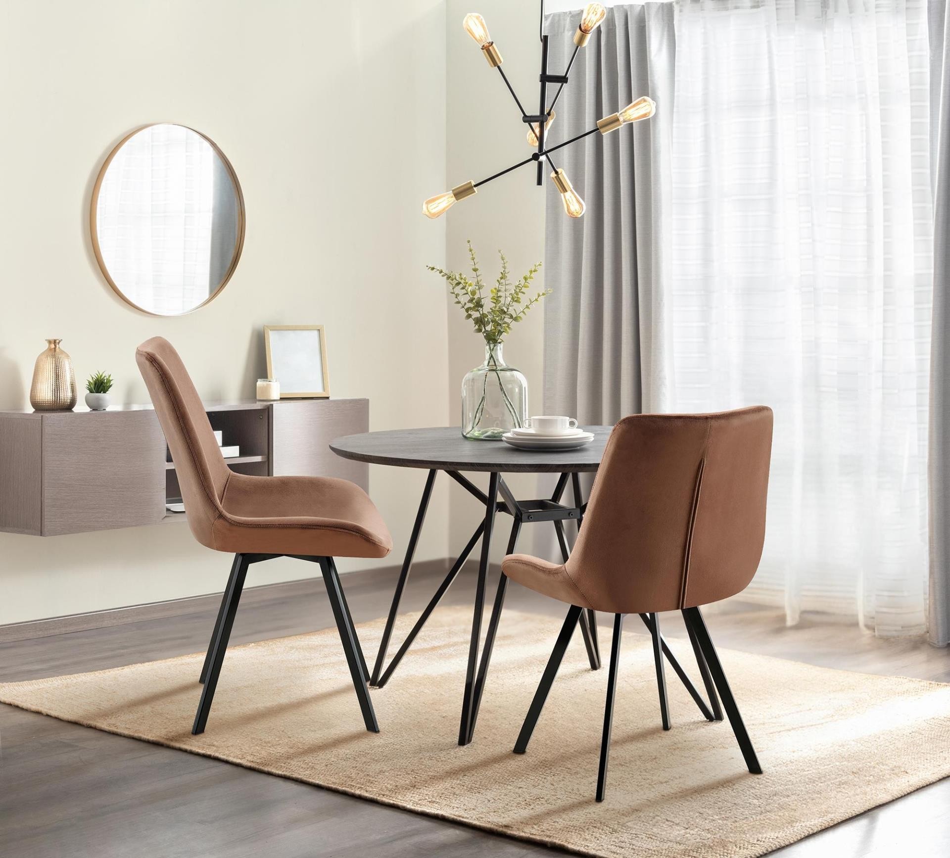 Silla de Confidente UNAMI, Grueso Acolchado, en Terciopelo color Negro