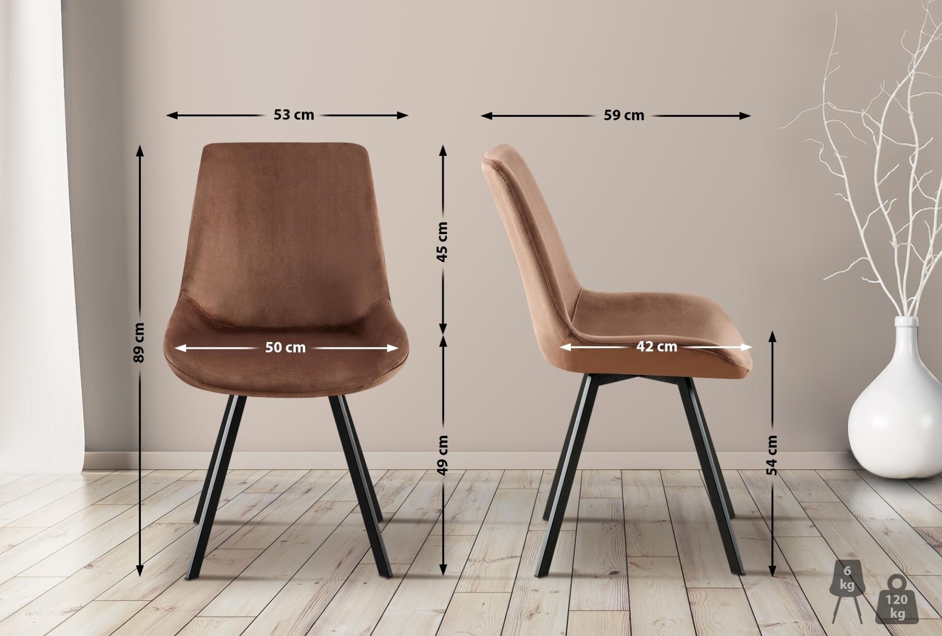 Silla de Confidente UNAMI, Grueso Acolchado, en Terciopelo color Negro