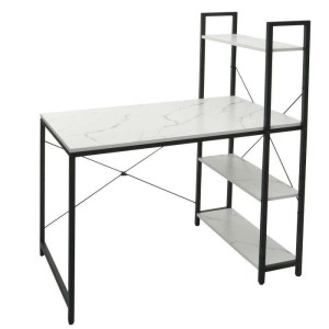 Mesa de Oficina NORMAN, 100x60x72 cm, en Madera y Metal, color Natural
