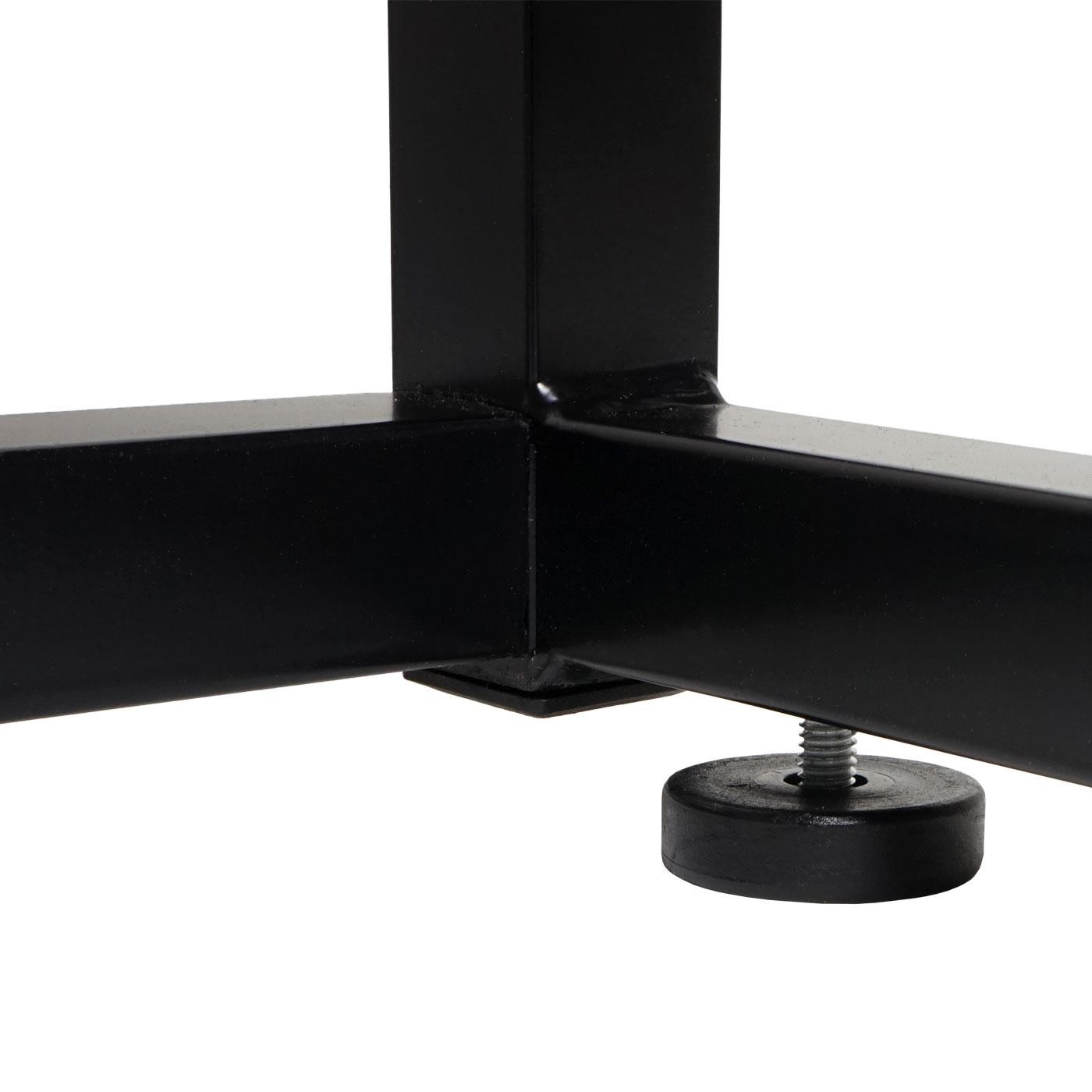 Mesa de Ordenador ESSEN, Estructura Metálica, Superficie de Madera color Nogal