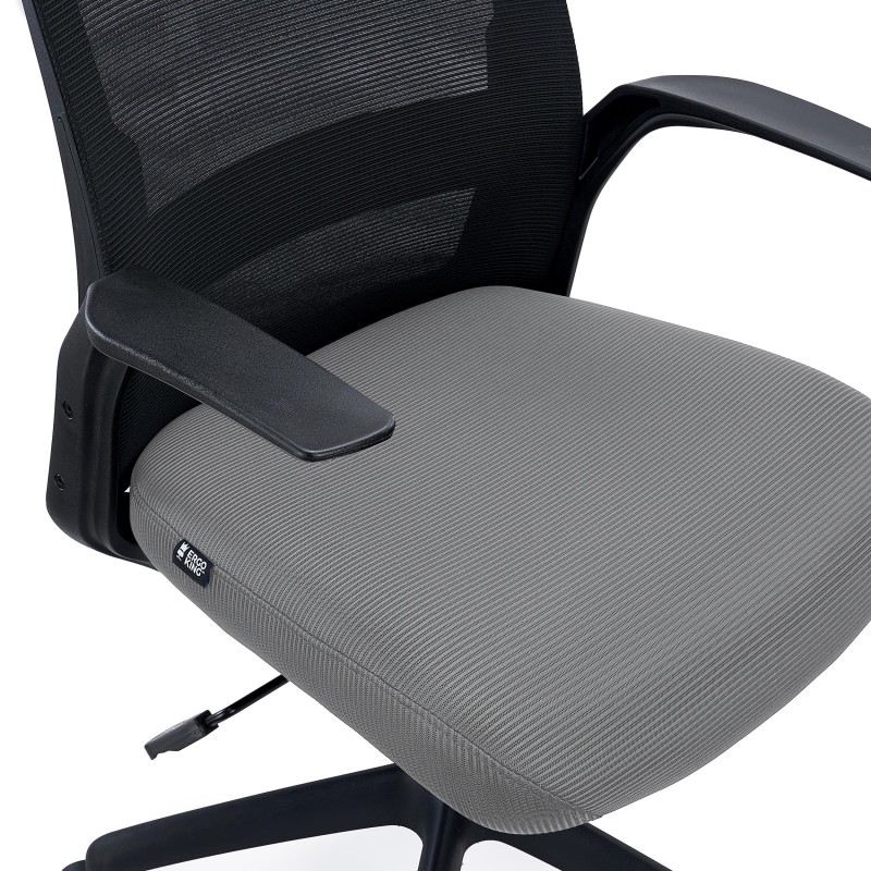 Silla de Oficina SIERRA, Soporte Lumbar, en Malla, Negro