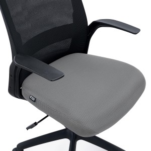 Silla de Oficina SIERRA, Soporte Lumbar, en Malla, Negro