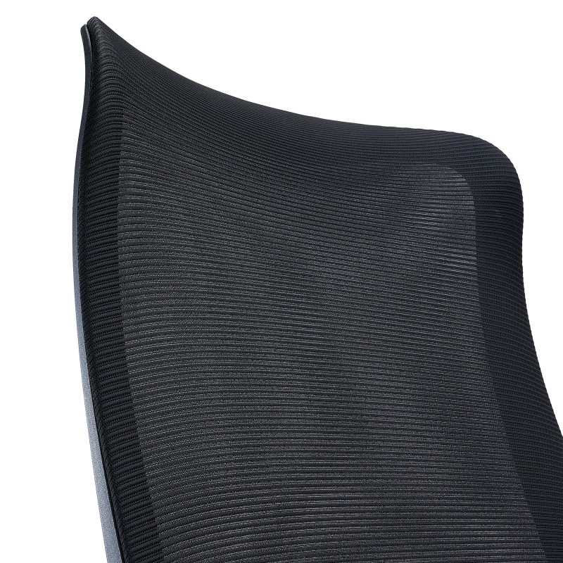 Silla de Oficina SIERRA, Soporte Lumbar, en Malla, Negro